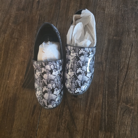 Kids Black and White Slip-On Shoes - Picture 1 of 6